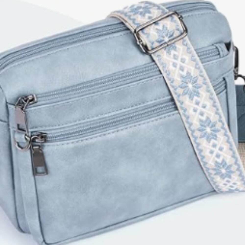 Crossbody Bag, Purse, Camera Bag, Shoulder Bag, Vegan Leather, RFID Slots, NEW